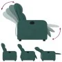 Sillón reclinable de tela verde oscuro de , Sillones - Ref: Foro24-374203, Precio: 187,09 €, Descuento: %
