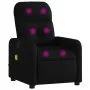 Sillón reclinable de masaje de tela negro de , Sillones - Ref: Foro24-374208, Precio: 217,51 €, Descuento: %
