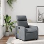 Sillón de masaje reclinable cuero sintético gris de , Sillones - Ref: Foro24-374193, Precio: 219,51 €, Descuento: %