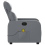 Sillón de masaje reclinable cuero sintético gris de , Sillones - Ref: Foro24-374193, Precio: 219,51 €, Descuento: %