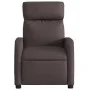 Sillón de masaje reclinable de tela marrón oscuro de , Sillones - Ref: Foro24-374179, Precio: 224,90 €, Descuento: %