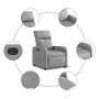 Sillón reclinable eléctrico tela gris claro de , Sillones - Ref: Foro24-3206681, Precio: 220,23 €, Descuento: %