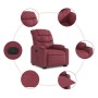 Sillón reclinable elevable tela rojo tinto de , Sillones - Ref: Foro24-3206648, Precio: 300,35 €, Descuento: %