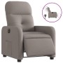 Sillón reclinable eléctrico tela gris taupé de , Sillones - Ref: Foro24-3206784, Precio: 229,96 €, Descuento: %