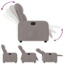 Sillón reclinable eléctrico tela gris taupé de , Sillones - Ref: Foro24-3206784, Precio: 229,96 €, Descuento: %