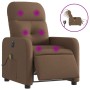 Sillón reclinable de masaje eléctrico tela marrón de , Sillones - Ref: Foro24-3206790, Precio: 264,30 €, Descuento: %