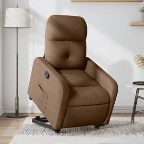 Sillón reclinable elevable de tela marrón de , Sillones - Ref: Foro24-3206799, Precio: 271,12 €, Descuento: %