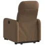 Sillón reclinable elevable de tela marrón de , Sillones - Ref: Foro24-3206799, Precio: 271,12 €, Descuento: %