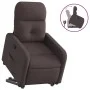 Sillón reclinable elevable tela marrón oscuro de , Sillones - Ref: Foro24-3206800, Precio: 269,54 €, Descuento: %