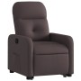 Sillón reclinable elevable tela marrón oscuro de , Sillones - Ref: Foro24-3206800, Precio: 254,11 €, Descuento: %