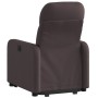 Sillón reclinable elevable tela marrón oscuro de , Sillones - Ref: Foro24-3206800, Precio: 254,11 €, Descuento: %