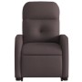 Sillón reclinable elevable tela marrón oscuro de , Sillones - Ref: Foro24-3206800, Precio: 254,11 €, Descuento: %