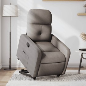 Sillón reclinable elevable tela gris taupe de , Sillones - Ref: Foro24-3206802, Precio: 253,16 €, Descuento: %