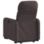 Silla de masaje reclinable de pie de tela marrón oscuro de , Sillones - Ref: Foro24-3206809, Precio: 275,01 €, Descuento: %