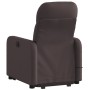 Silla de masaje reclinable de pie de tela marrón oscuro de , Sillones - Ref: Foro24-3206809, Precio: 269,64 €, Descuento: %
