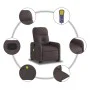 Silla de masaje reclinable de pie de tela marrón oscuro de , Sillones - Ref: Foro24-3206809, Precio: 275,01 €, Descuento: %