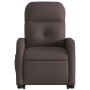 Silla de masaje reclinable de pie de tela marrón oscuro de , Sillones - Ref: Foro24-3206809, Precio: 269,64 €, Descuento: %