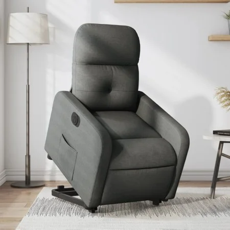 Sillón eléctrico reclinable elevable de tela gris oscuro de , Sillones - Ref: Foro24-3206814, Precio: 319,08 €, Descuento: %
