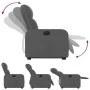Sillón eléctrico reclinable elevable de tela gris oscuro de , Sillones - Ref: Foro24-3206814, Precio: 319,08 €, Descuento: %