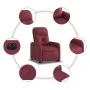 Red Fabric Electric Liftable Recliner Chair by , Armchairs - Ref: Foro24-3206816, Price: 322,49 €, Discount: %