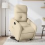Sillón eléctrico reclinable elevable de tela color crema de , Sillones - Ref: Foro24-3206821, Precio: 310,50 €, Descuento: %