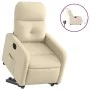 Sillón eléctrico reclinable elevable de tela color crema de , Sillones - Ref: Foro24-3206821, Precio: 338,45 €, Descuento: %