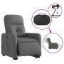 Sillón de masaje eléctrico reclinable elevable tela gris oscuro de , Sillones - Ref: Foro24-3206823, Precio: 298,57 €, Descue...