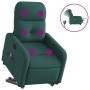 Sillón masaje eléctrico reclinable elevable tela verde oscuro de , Sillones - Ref: Foro24-3206828, Precio: 316,57 €, Descuent...