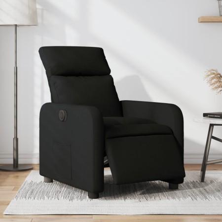 Sillón reclinable eléctrico de tela negro de , Sillones - Ref: Foro24-3206683, Precio: 199,63 €, Descuento: %