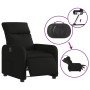 Sillón reclinable eléctrico de tela negro de , Sillones - Ref: Foro24-3206683, Precio: 199,63 €, Descuento: %