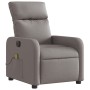 Sillón reclinable de masaje eléctrico tela gris taupe de , Sillones - Ref: Foro24-3206697, Precio: 250,03 €, Descuento: %
