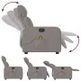 Electric massage recliner taupe gray fabric by , Armchairs - Ref: Foro24-3206697, Price: 254,63 €, Discount: %