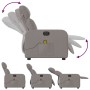 Sillón reclinable de masaje eléctrico tela gris taupe de , Sillones - Ref: Foro24-3206697, Precio: 250,03 €, Descuento: %