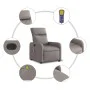 Sillón reclinable de masaje eléctrico tela gris taupe de , Sillones - Ref: Foro24-3206697, Precio: 254,63 €, Descuento: %