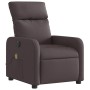 Sillón reclinable de masaje eléctrico tela marrón oscuro de , Sillones - Ref: Foro24-3206695, Precio: 267,29 €, Descuento: %
