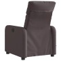 Sillón reclinable de masaje eléctrico tela marrón oscuro de , Sillones - Ref: Foro24-3206695, Precio: 267,29 €, Descuento: %
