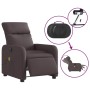 Sillón reclinable de masaje eléctrico tela marrón oscuro de , Sillones - Ref: Foro24-3206695, Precio: 267,29 €, Descuento: %