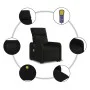Black Fabric Liftable Massage Recliner by , Armchairs - Ref: Foro24-3206710, Price: 289,11 €, Discount: %