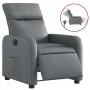 Sillón reclinable eléctrico de cuero sintético gris de , Sillones - Ref: Foro24-3206738, Precio: 239,83 €, Descuento: %