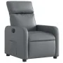 Sillón reclinable eléctrico de cuero sintético gris de , Sillones - Ref: Foro24-3206738, Precio: 239,83 €, Descuento: %