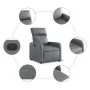 Sillón reclinable eléctrico de cuero sintético gris de , Sillones - Ref: Foro24-3206738, Precio: 239,83 €, Descuento: %