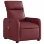 Sillón de masaje reclinable de cuero artificial rojo tinto de , Sillones - Ref: Foro24-3206746, Precio: 295,53 €, Descuento: %