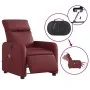 Sillón de masaje reclinable de cuero artificial rojo tinto de , Sillones - Ref: Foro24-3206746, Precio: 295,53 €, Descuento: %