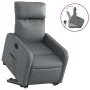 Sillón reclinable elevable cuero artificial gris de , Sillones - Ref: Foro24-3206752, Precio: 272,53 €, Descuento: %