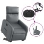 Sillón reclinable elevable cuero artificial gris de , Sillones - Ref: Foro24-3206752, Precio: 256,41 €, Descuento: %