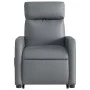 Sillón reclinable elevable cuero artificial gris de , Sillones - Ref: Foro24-3206752, Precio: 272,53 €, Descuento: %