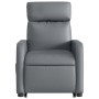 Sillón reclinable elevable cuero artificial gris de , Sillones - Ref: Foro24-3206752, Precio: 256,41 €, Descuento: %