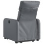 Sillón reclinable de masaje de pie cuero artificial gris de , Sillones - Ref: Foro24-3206759, Precio: 282,75 €, Descuento: %