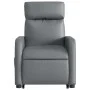 Sillón reclinable de masaje de pie cuero artificial gris de , Sillones - Ref: Foro24-3206759, Precio: 289,30 €, Descuento: %