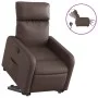 Sillón reclinable elevable eléctrico de cuero sintético marrón de , Sillones - Ref: Foro24-3206765, Precio: 324,11 €, Descuen...